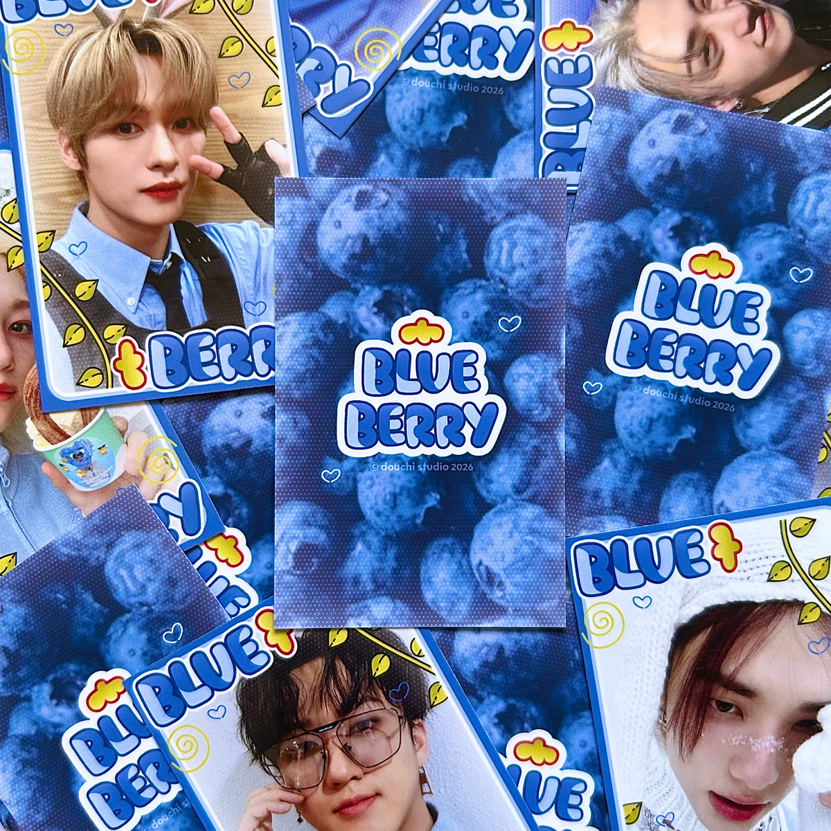 Blueberry Stray Kids Lomo Cards
