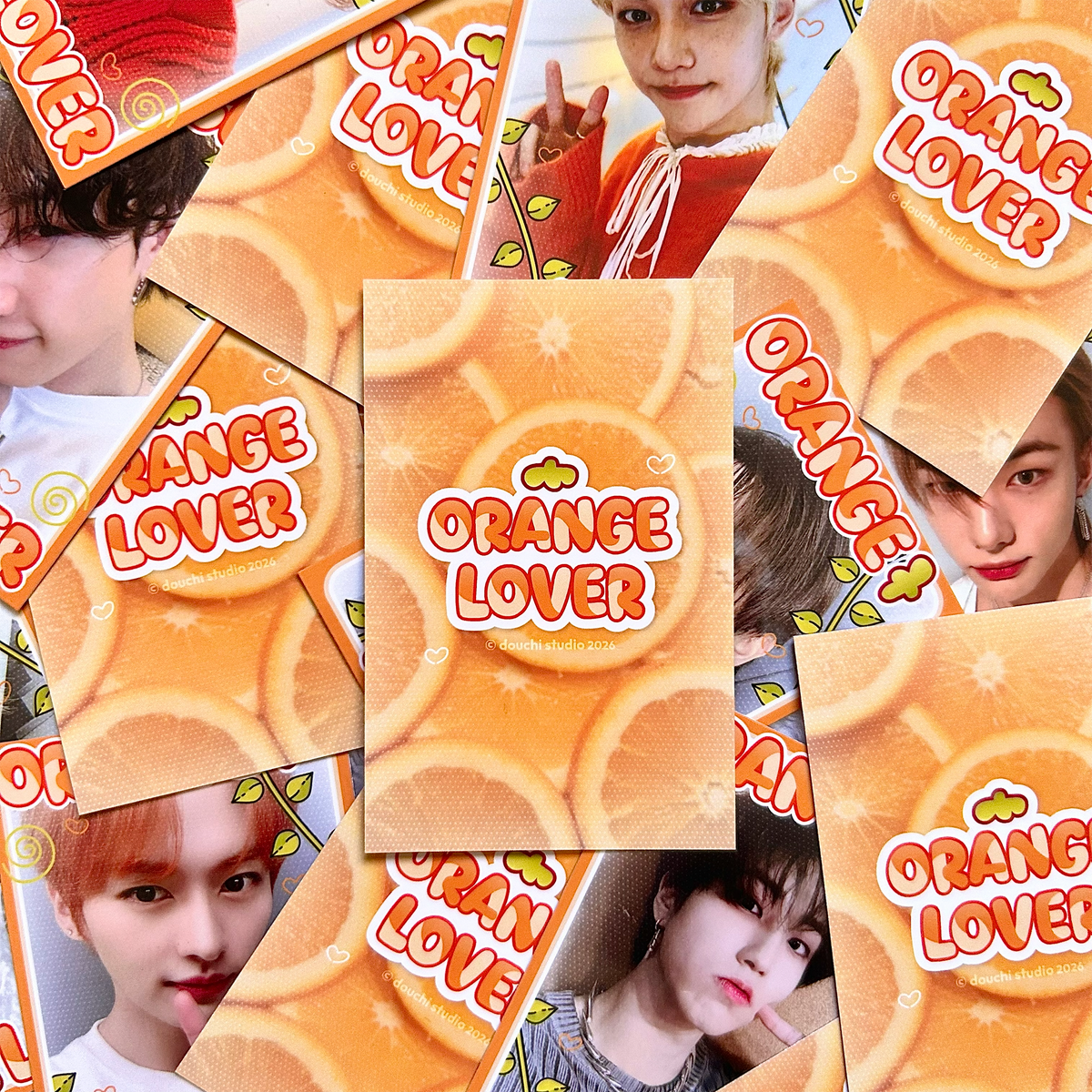 Orange Lover Stray Kids Lomo Cards